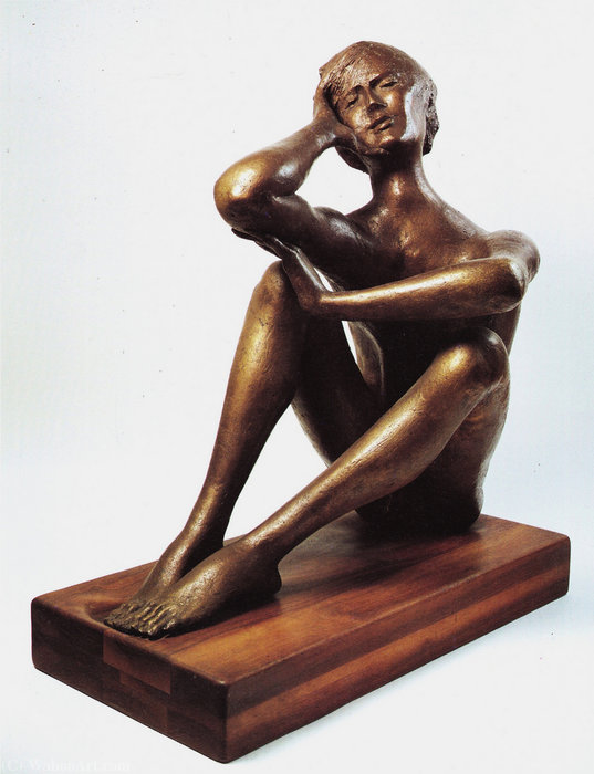 Ragazzo Sulla Spiaggia, (1957) — Pericle Fazzini