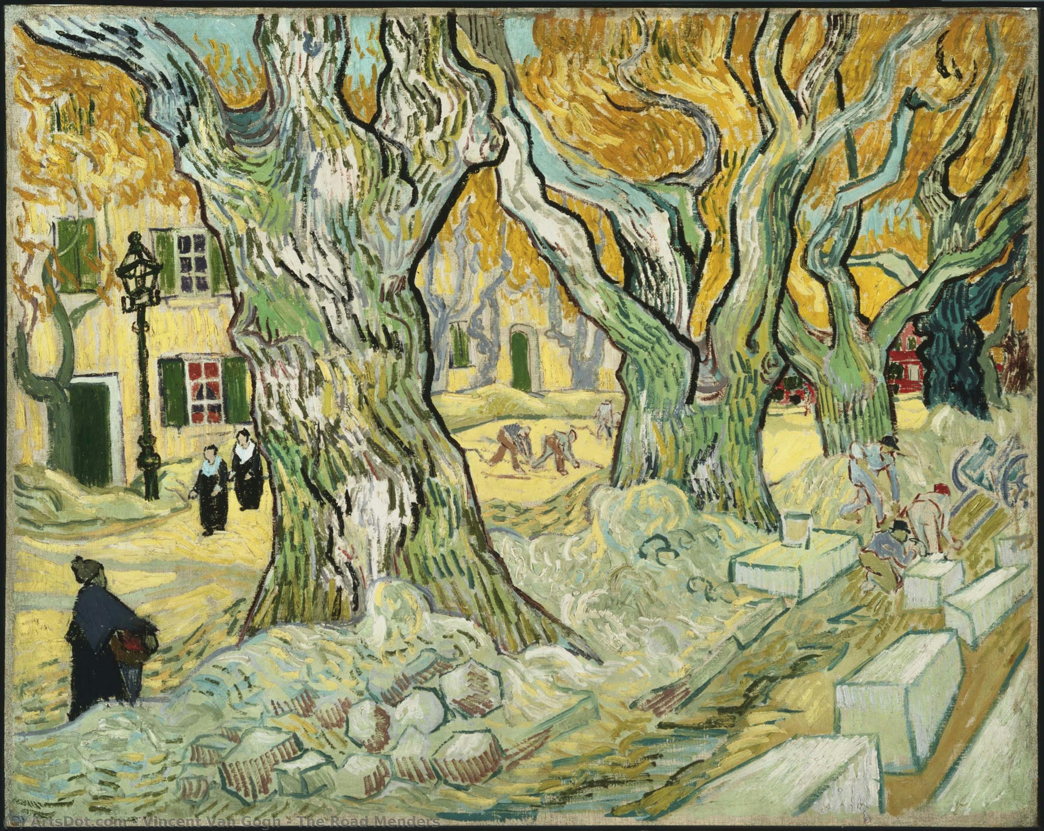 The Road Menders — Vincent Willem Van Gogh