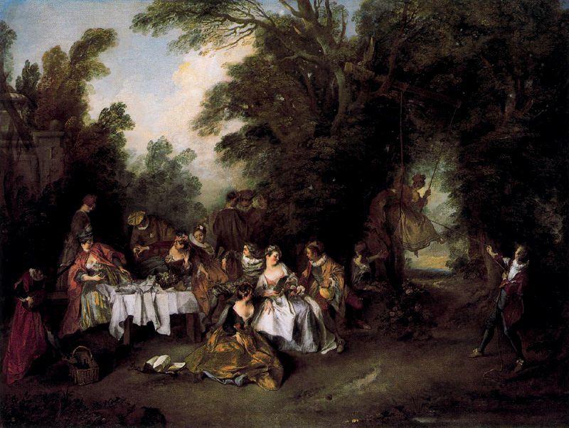 The Italian Meal — Nicolas Lancret