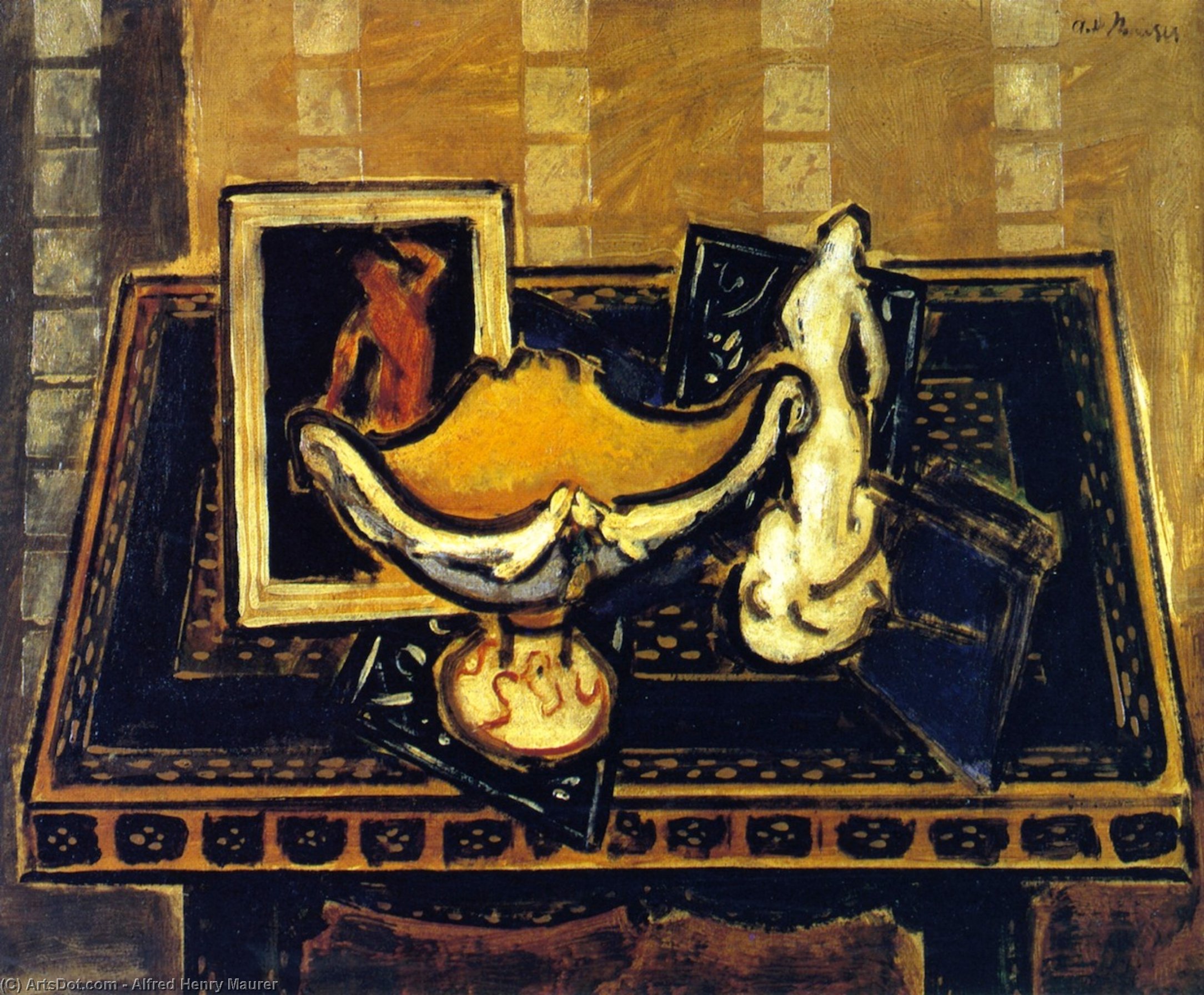 Still Life With Chalice And Statuette — Alfred Henry Maurer
