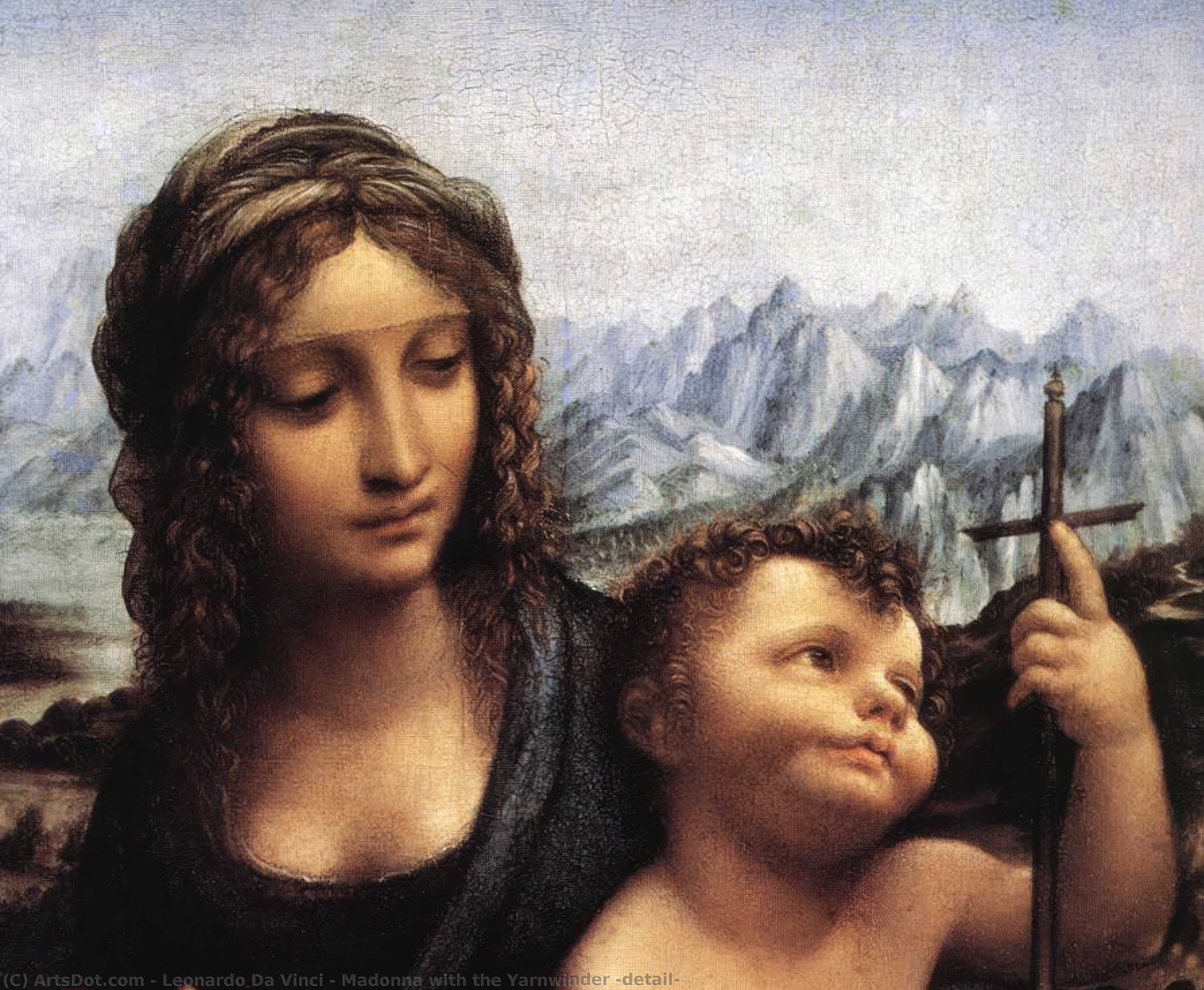 Madonna With The Yarnwinder (detail) — Leonardo Da Vinci