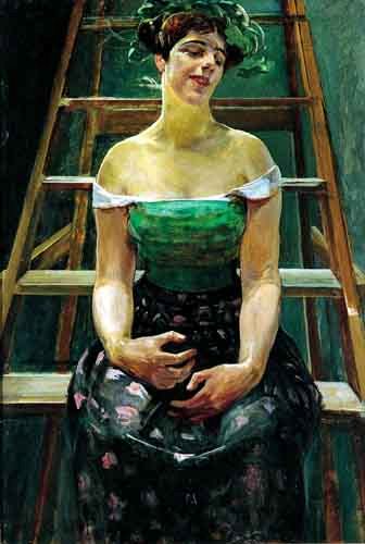 Model In A Studio — Jacek Malczewski