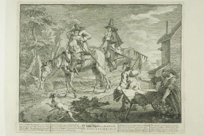 Hudibras Sallying Forth, Plate Two From Hudibras — William Hogarth
