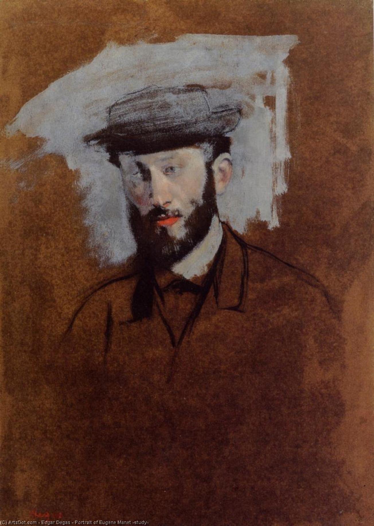 Portrait Of Eugene Manet (study) — Edgar Degas