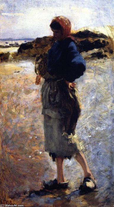 Study For 'oyster Gatherers At Cancale' — John Singer Sargent