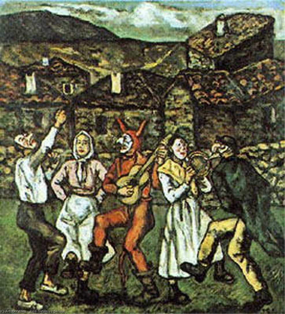 Carnaval En Un Pueblo — José Gutiérrez Solana