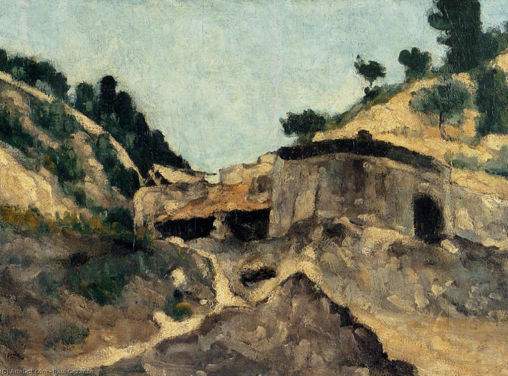 Landscape With Watermill — Paul Cézanne