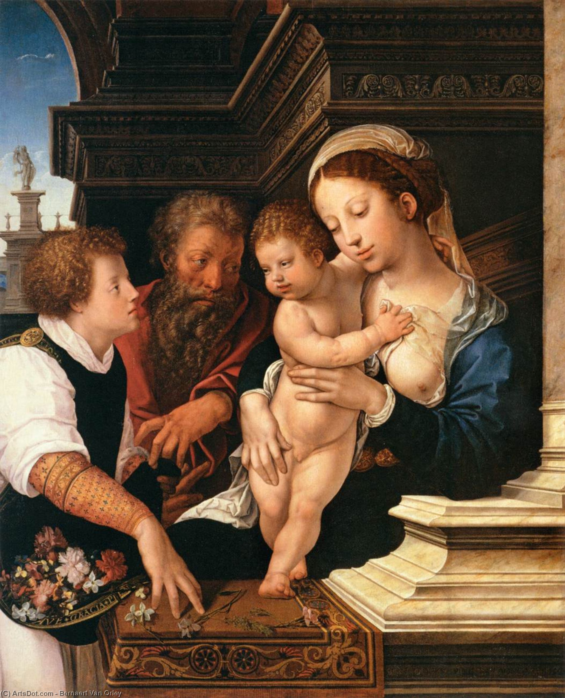 Holy Family — Bernaert Van Orley