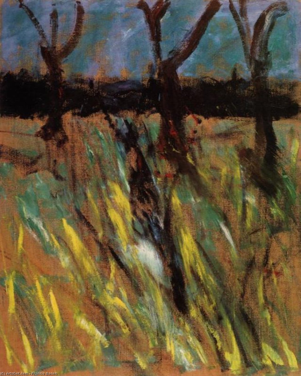 Study For Landscape After Van Gogh — Francis Bacon