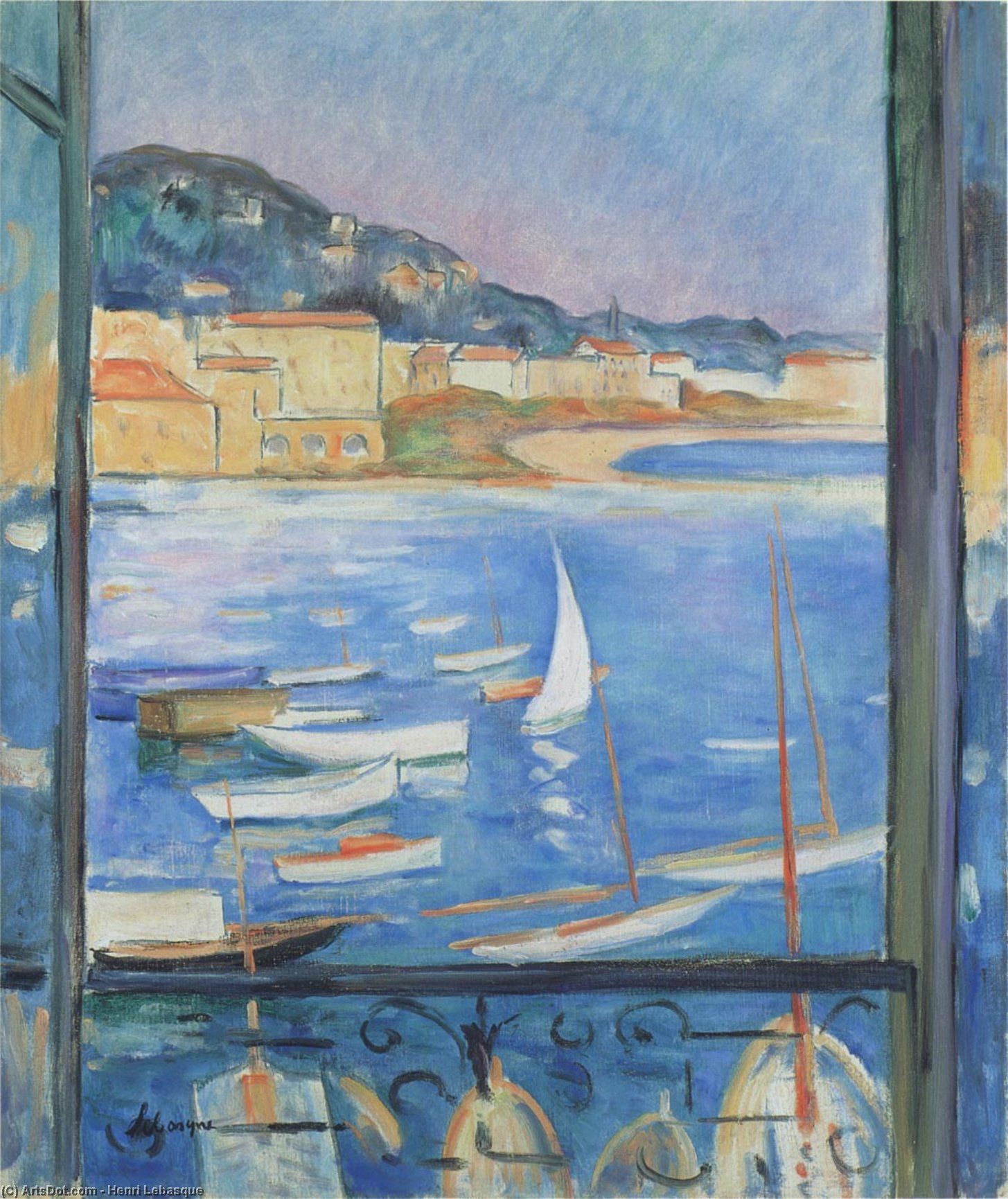 Window Overlooking The Port — Henri Lebasque