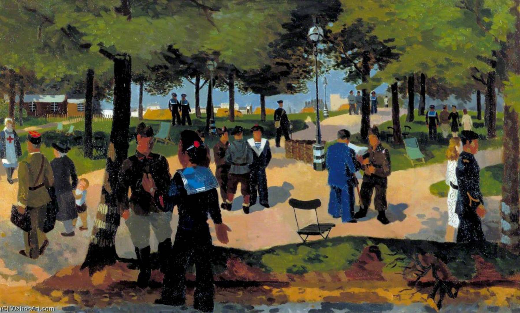 Foreign Servicemen In Hyde Park Early Summer — Kenneth Rowntree