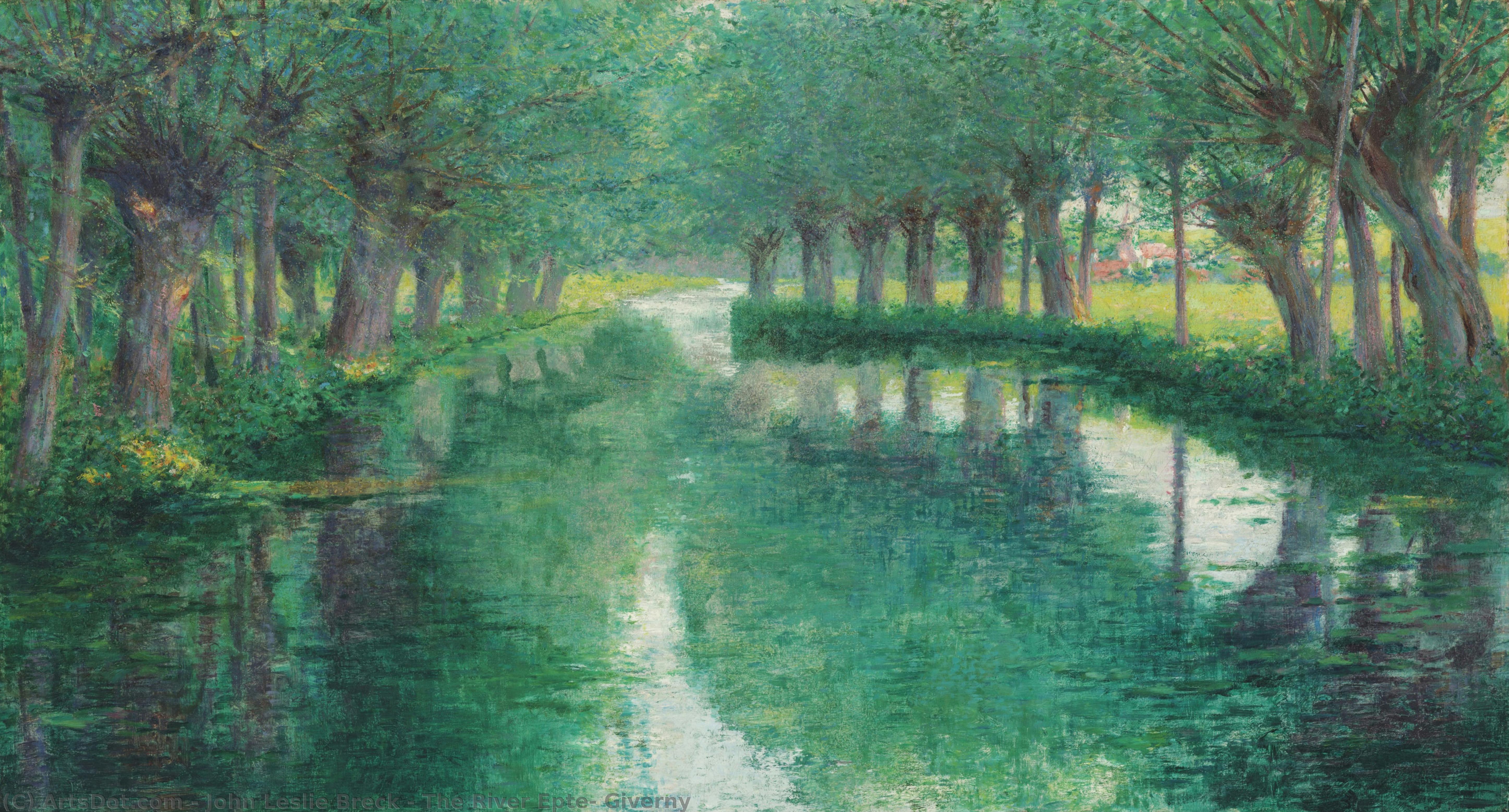 The River Epte, Giverny — John Leslie Breck