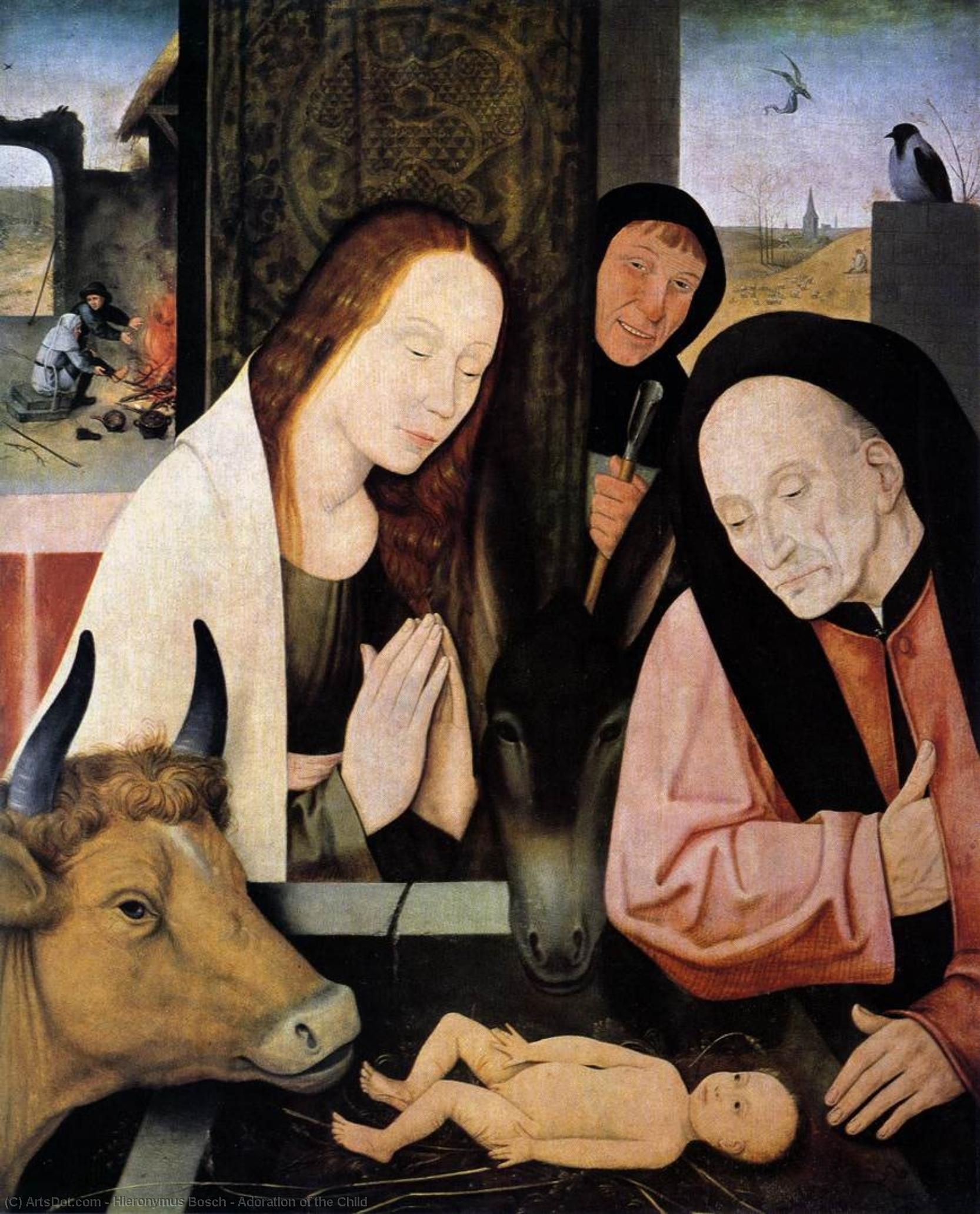 Adoration Of The Child — Hieronymus Bosch