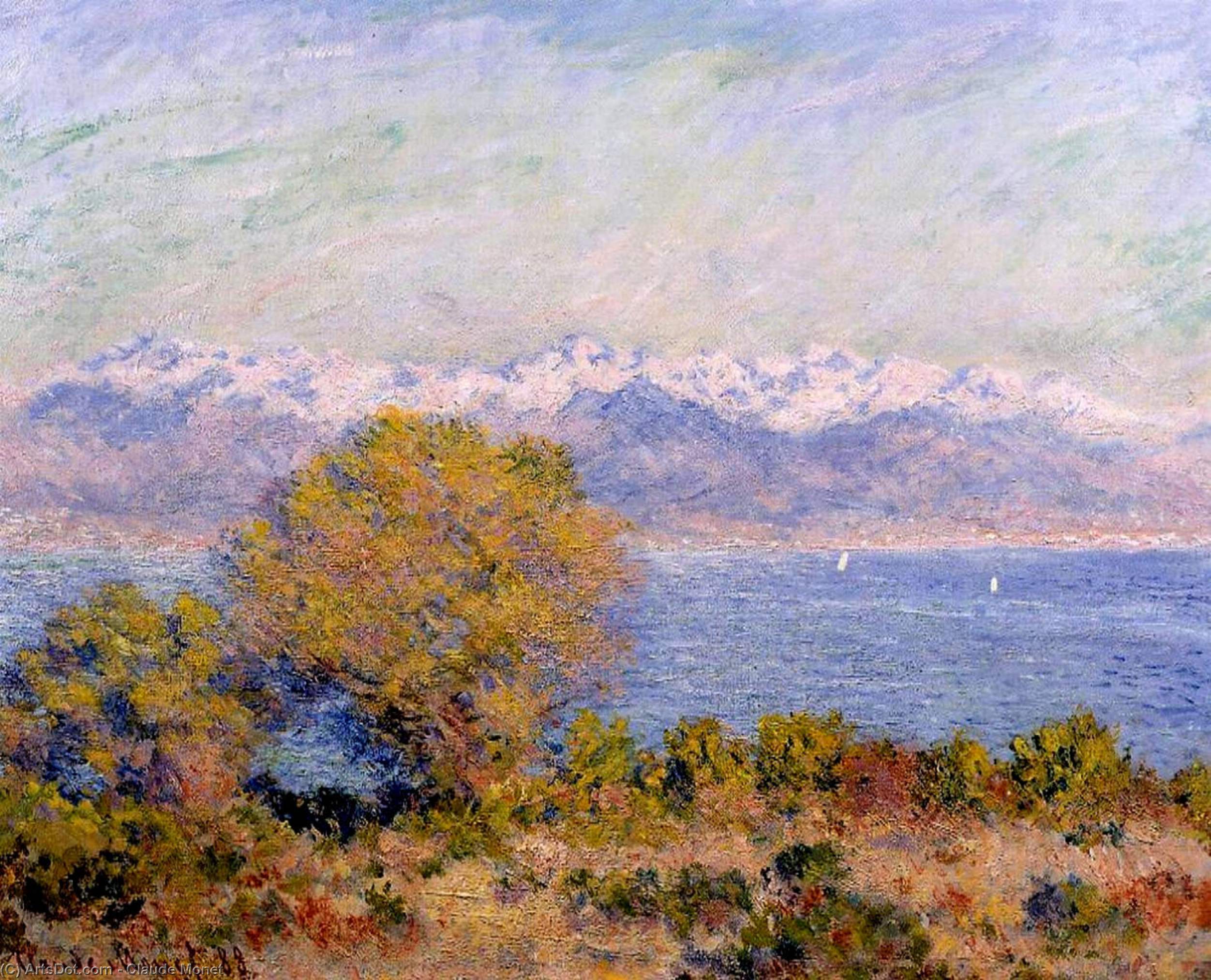 The Alps Seen From Cap D'antibes — Claude Monet
