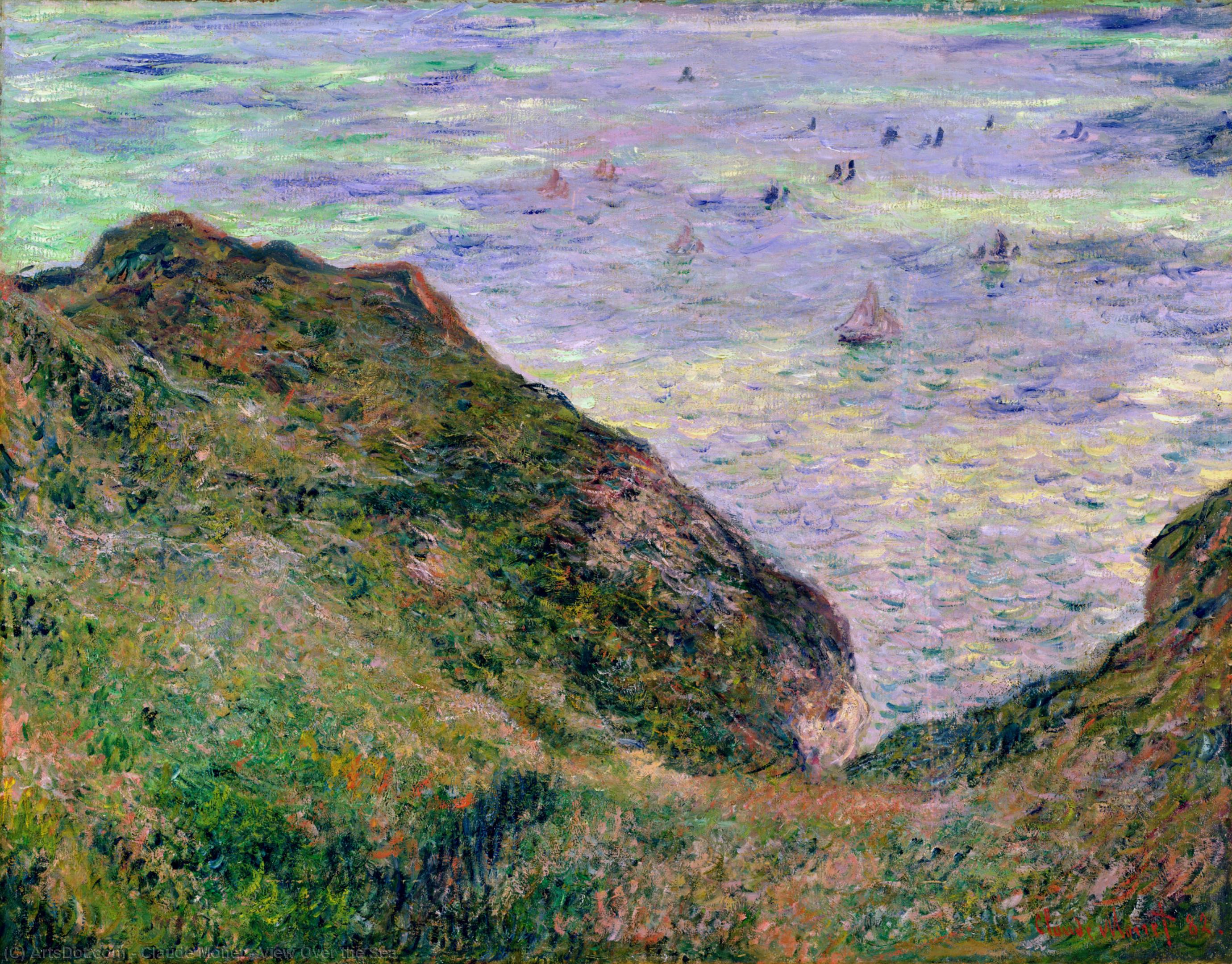 View Over The Sea — Claude Monet