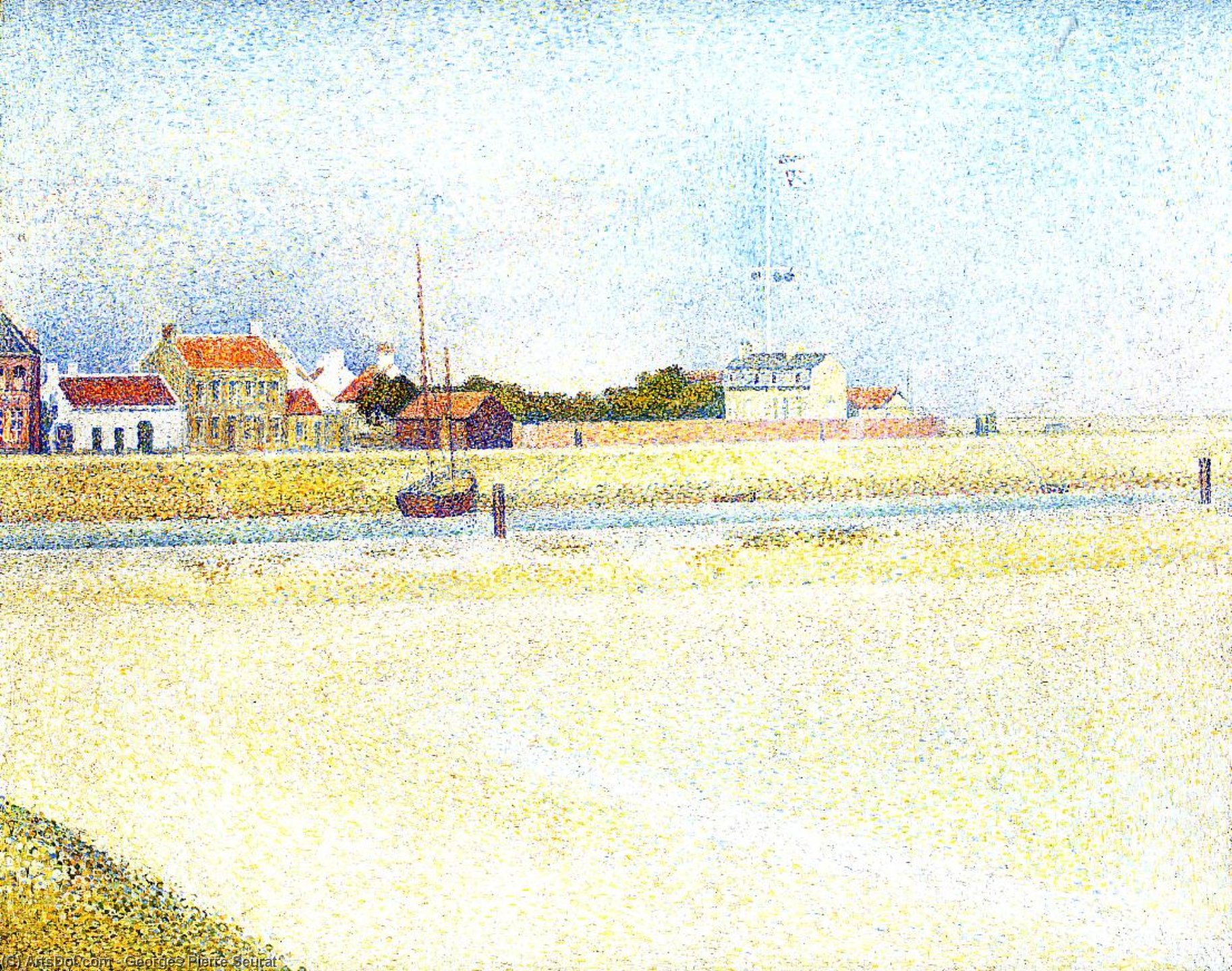 The Channel At Gravelins, Grand-fort-philippe — Georges Seurat