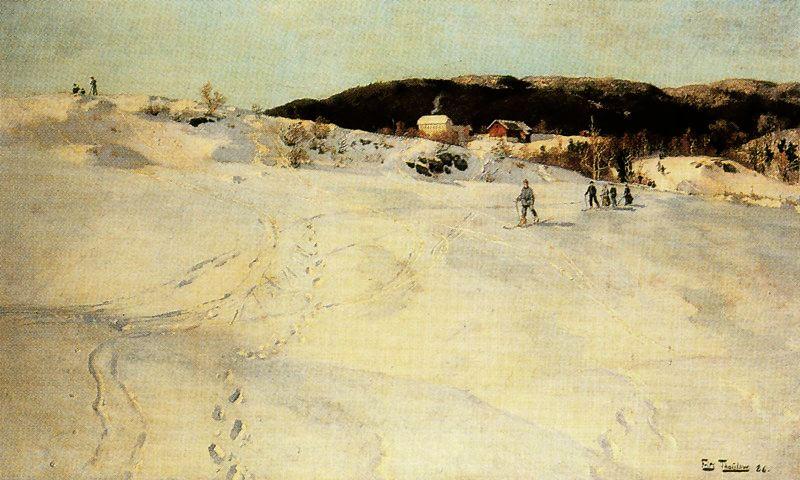 A Winter Day In Norway — Frits Thaulow