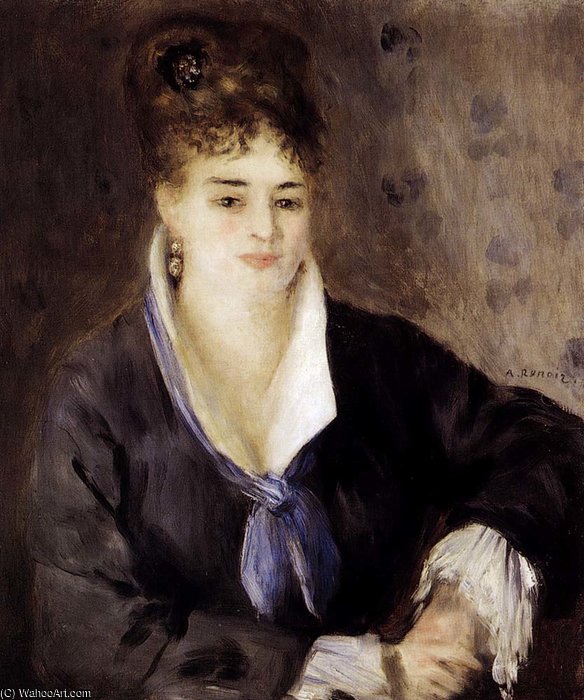 Woman In Black — Pierre-auguste Renoir
