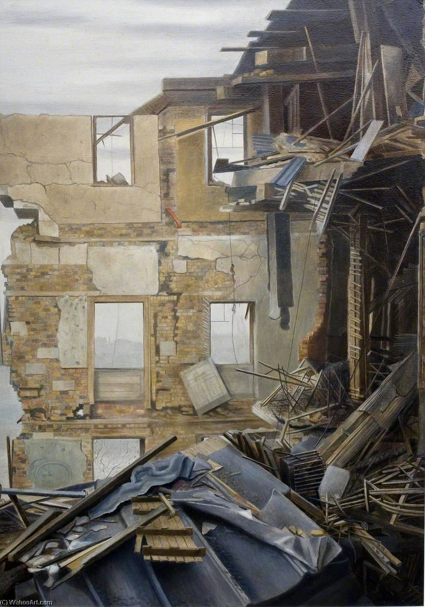 Bomb Damage To Hm Custom House — William Herbert Hampton