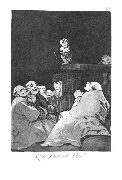 What A Golden Beak! — Francisco José De Goya Y Lucientes