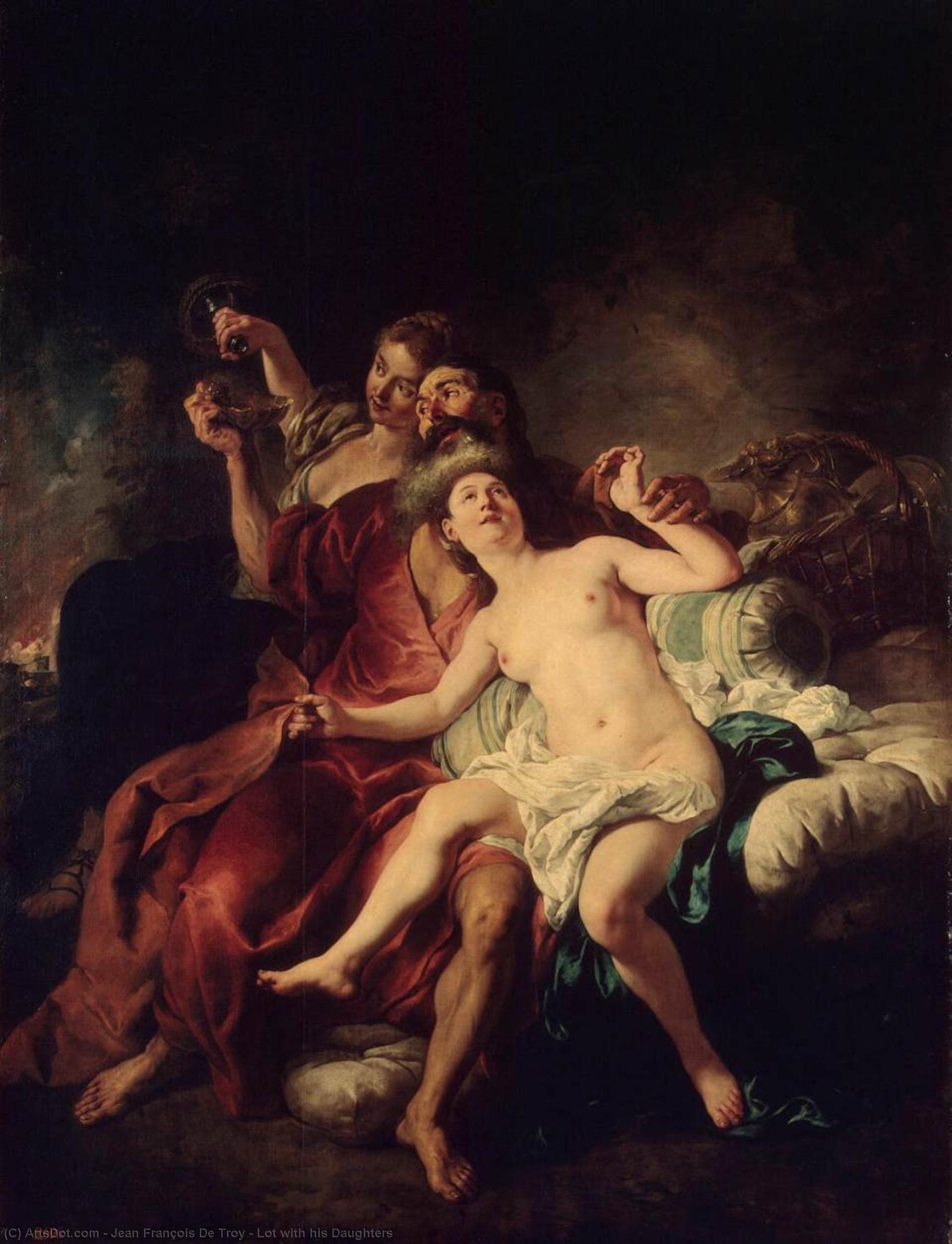 Lot With His Daughters — Jean François De Troy
