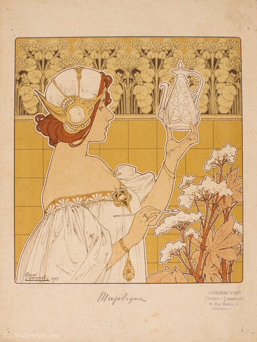 'majolique', (36 X 27 Cm) (1901) — Henri Privat-livemont