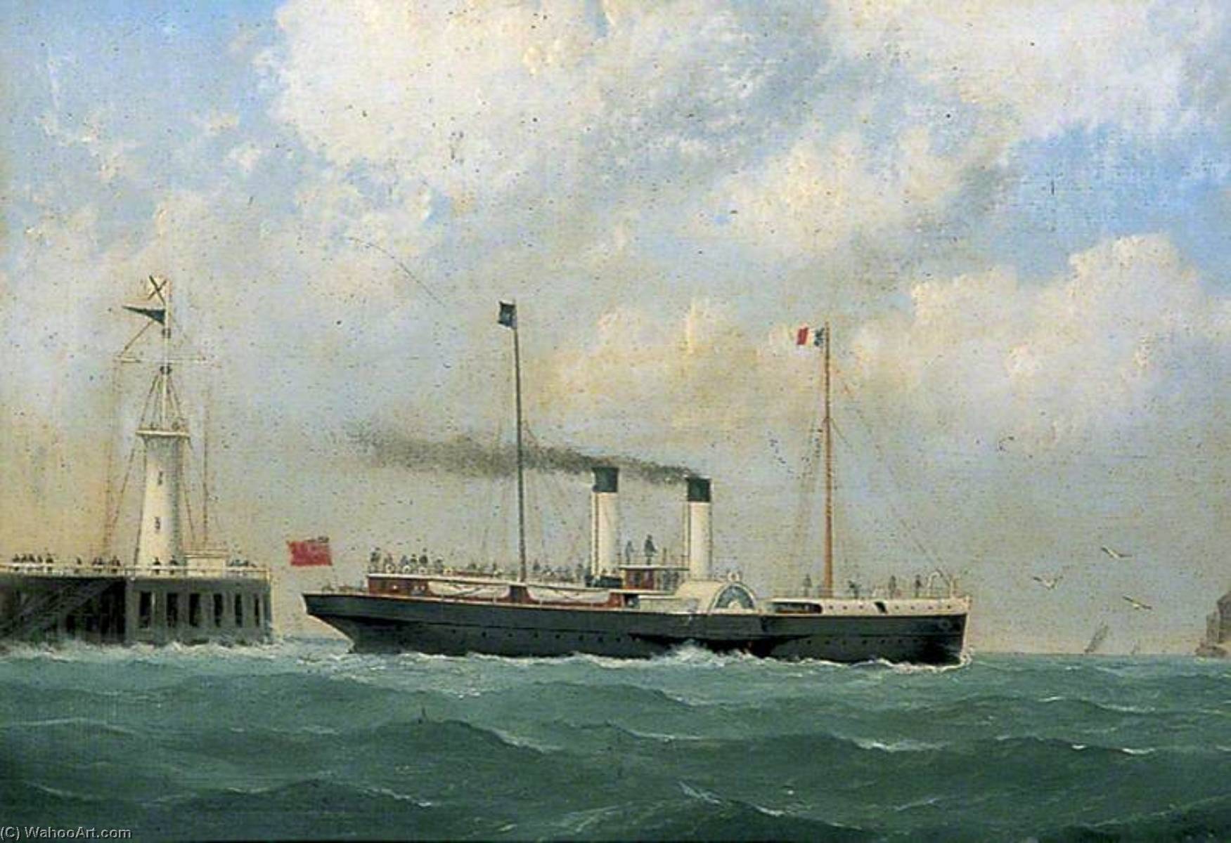 'mary Beatrice' Leaving Boulogne — George Mears