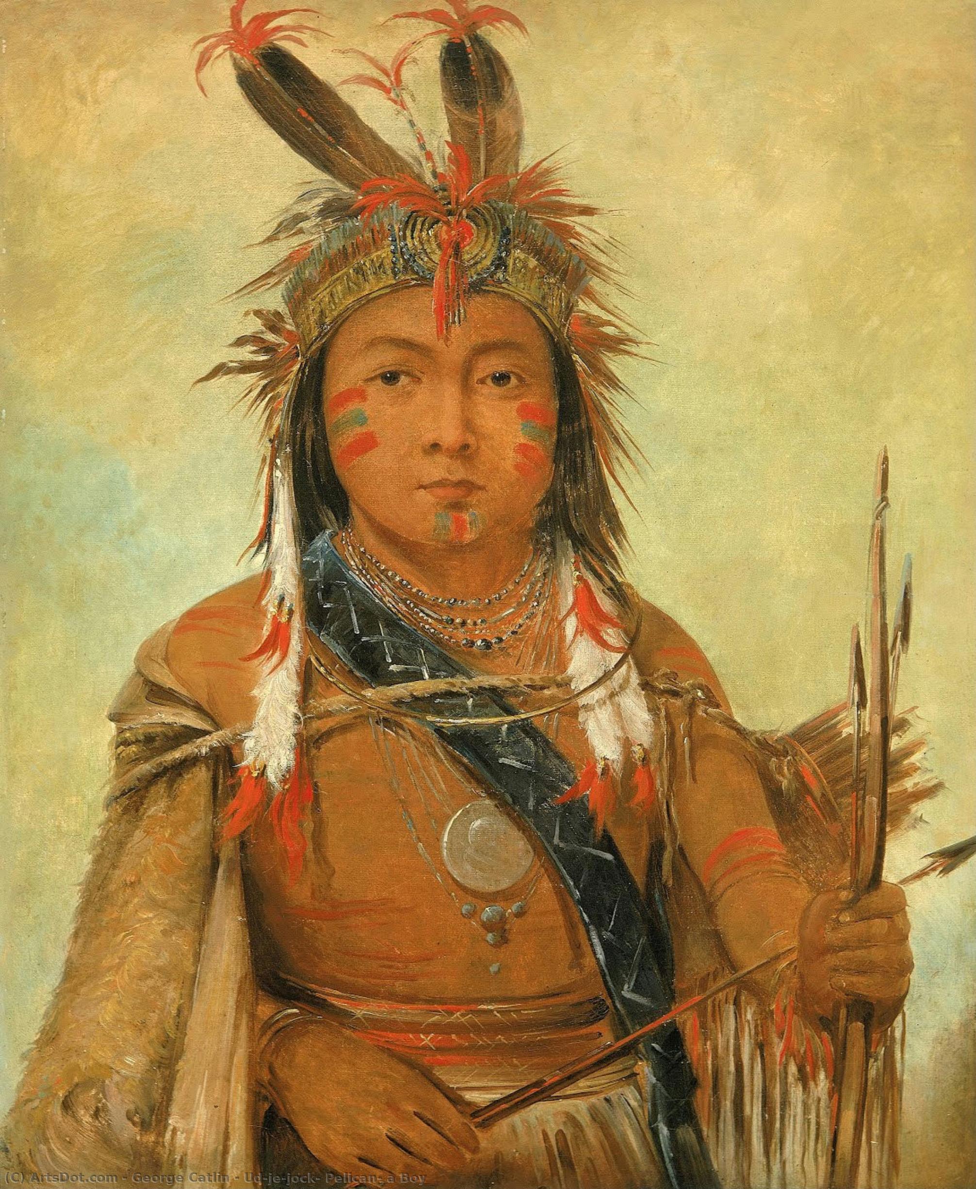 Ud-je-jock, Pelican, A Boy — George Catlin