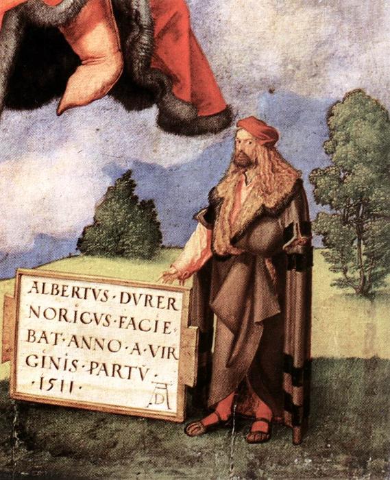 The Adoration Of The Trinity (detail) — Albrecht Dürer