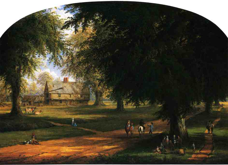 The Williams House, Deerfield, Massachusetts — Robert Havell
