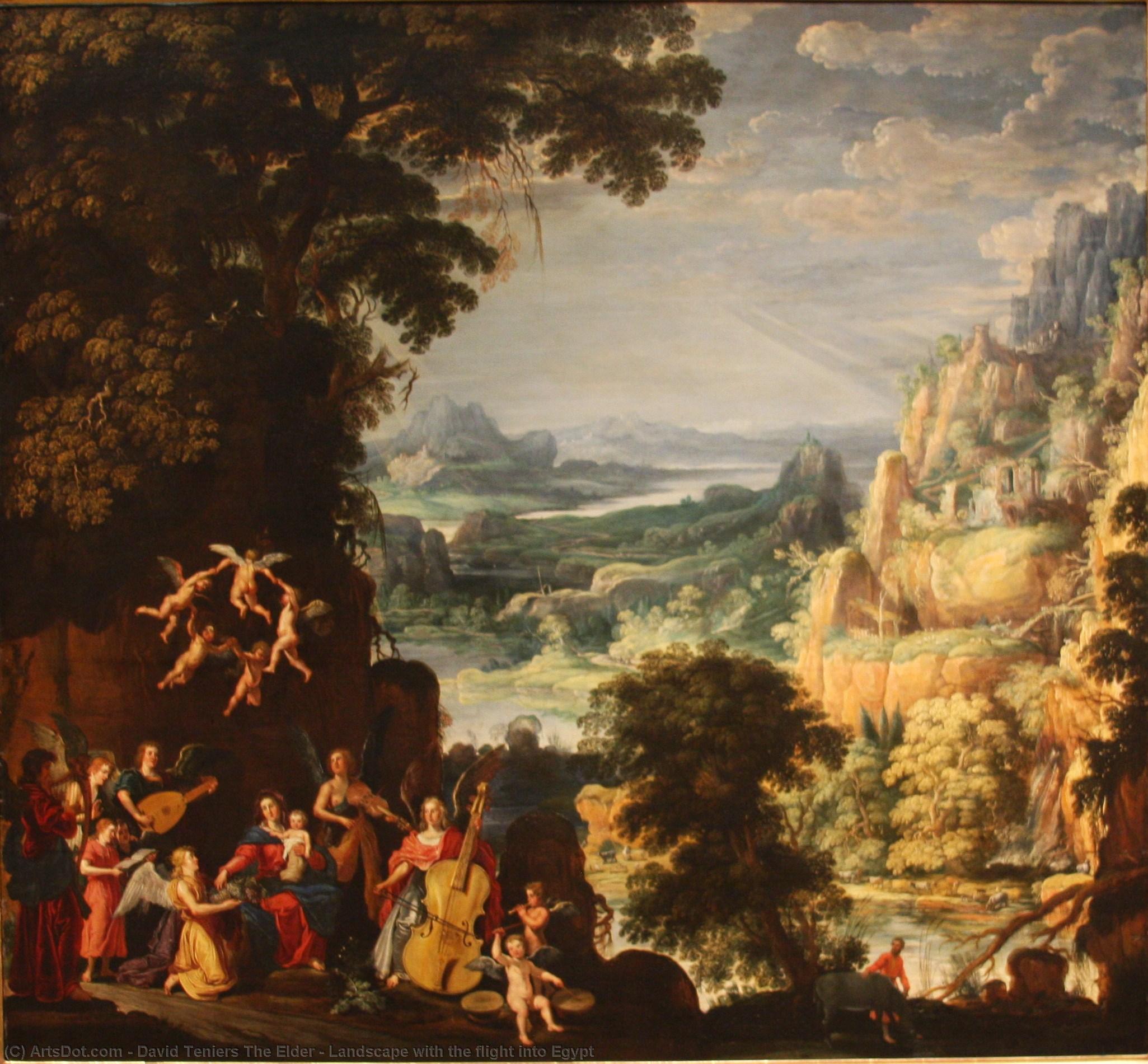 Landscape With The Flight Into Egypt — David Teniers The Elder