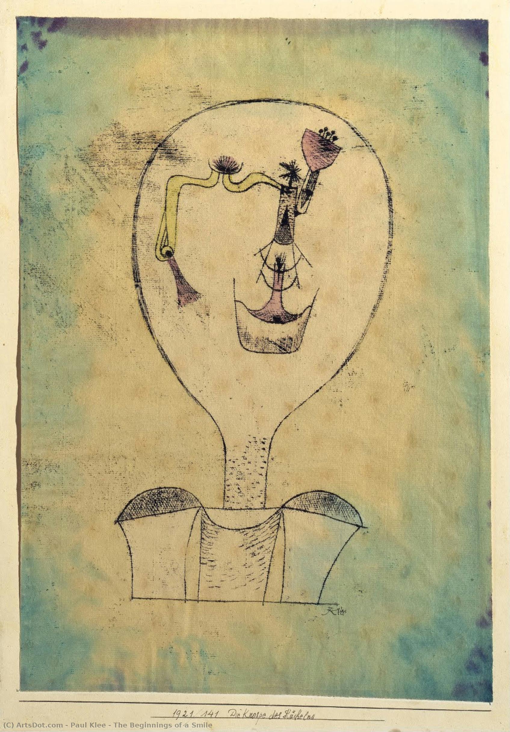 The Beginnings Of A Smile — Paul Klee