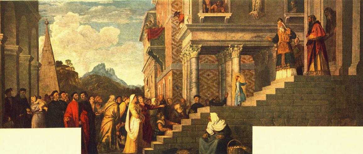 Presentation Of The Virgin At The Temple — Titian