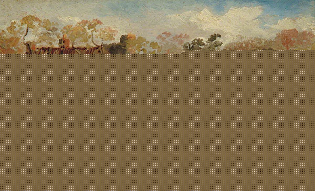 White Cottage With Figures — Howard Gull Stormont