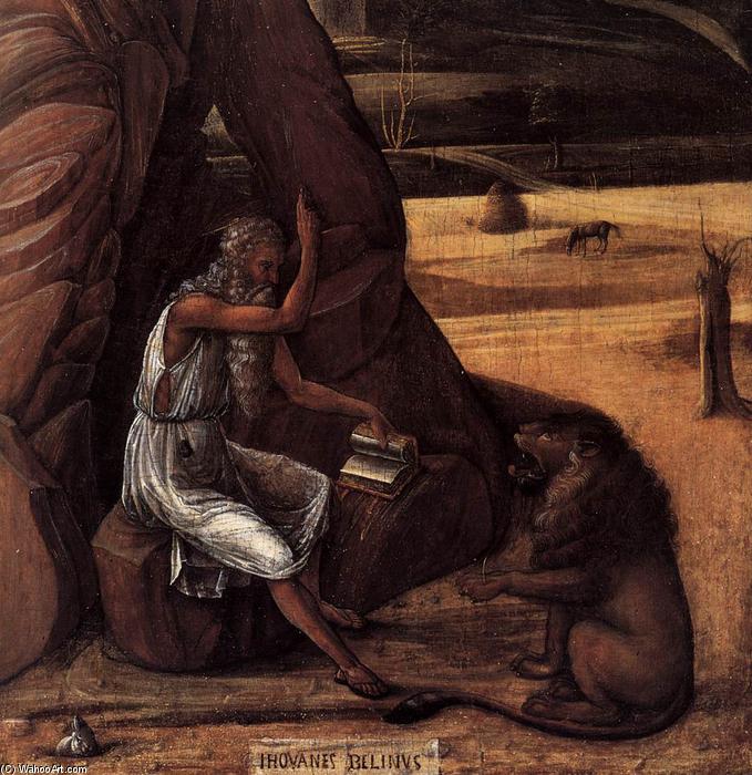 St Jerome In The Desert (detail) — Giovanni Bellini