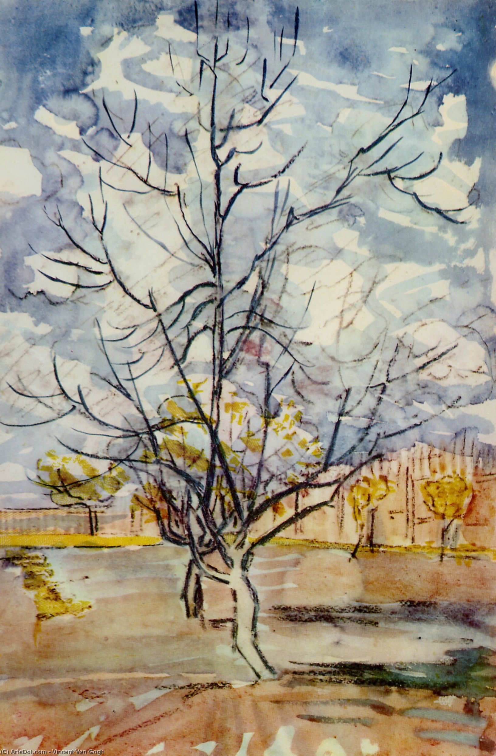 Pink Peach Trees — Vincent Willem Van Gogh