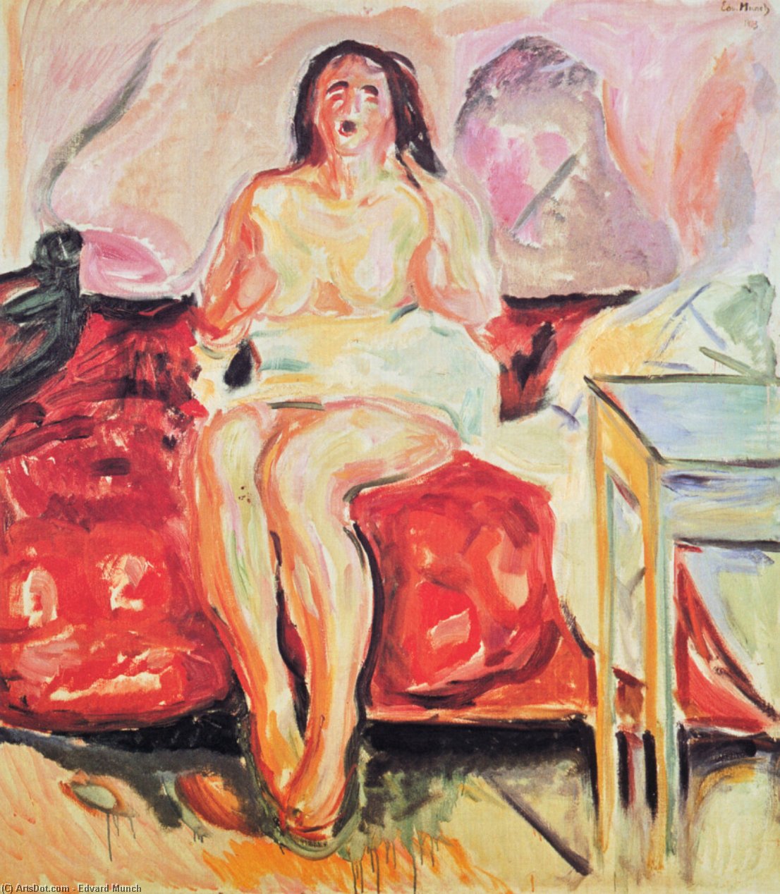 Girl Yawning — Edvard Munch