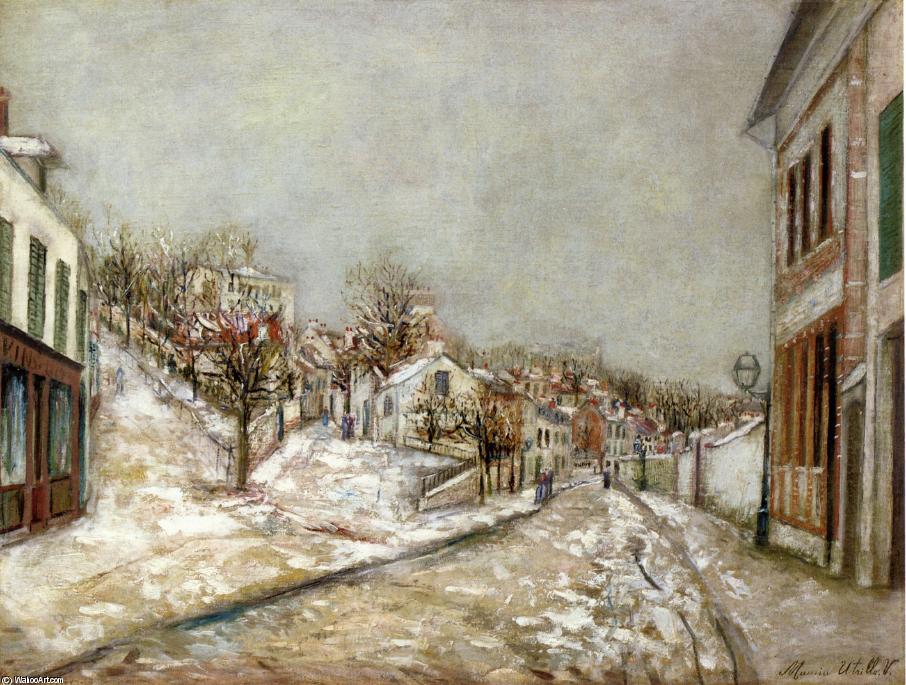 View Of Pontoise (aka Snow Effect) — Maurice Utrillo