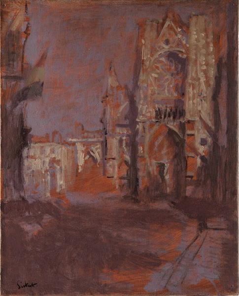 L'église Saint Jacques, Façade Au Soleil Couchant L'église Saint Jacques, Façade Au Soleil Couchant — Walter Richard Sickert