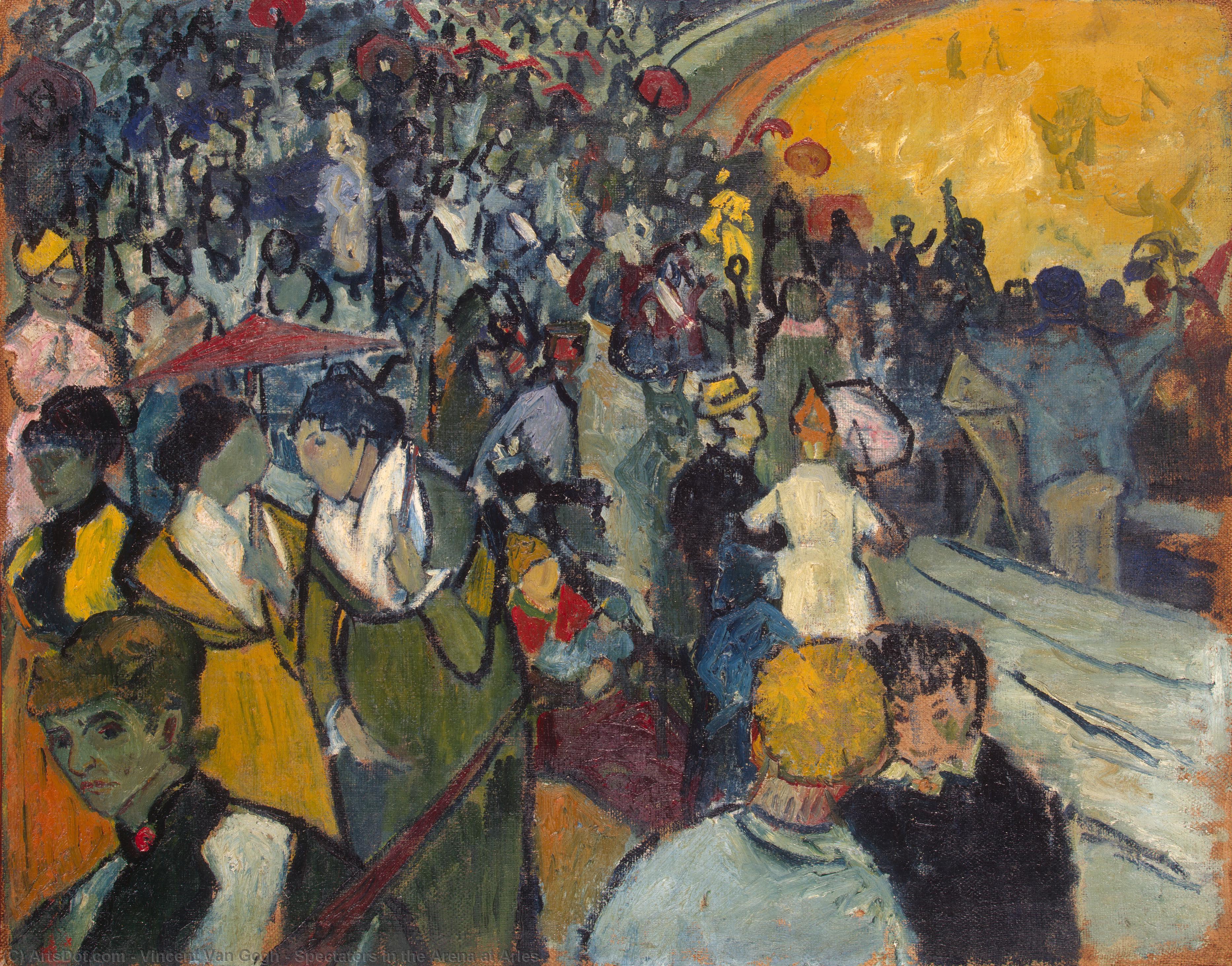 Spectators In The Arena At Arles — Vincent Willem Van Gogh