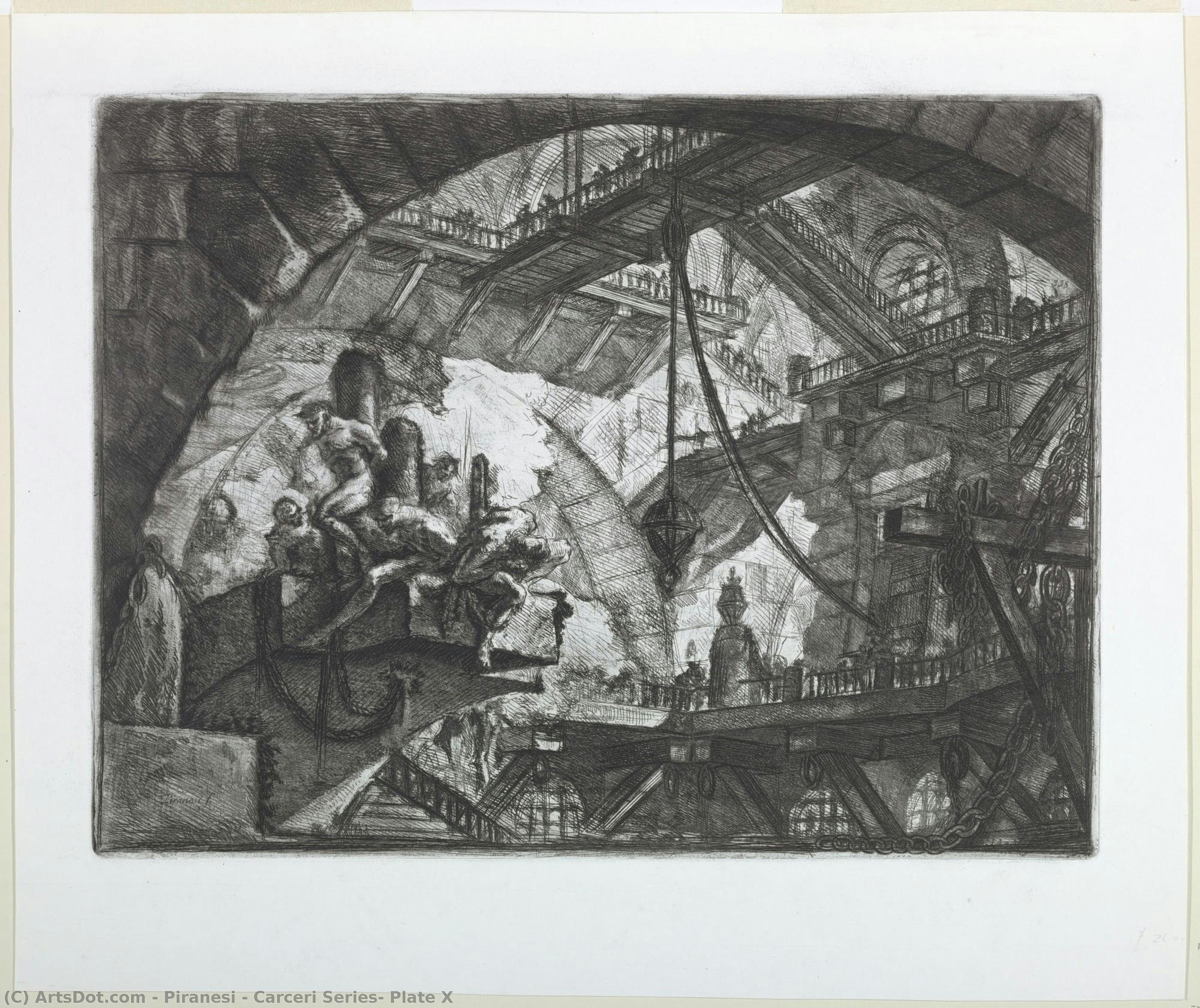Carceri Series, Plate X — Giovanni Battista Piranesi