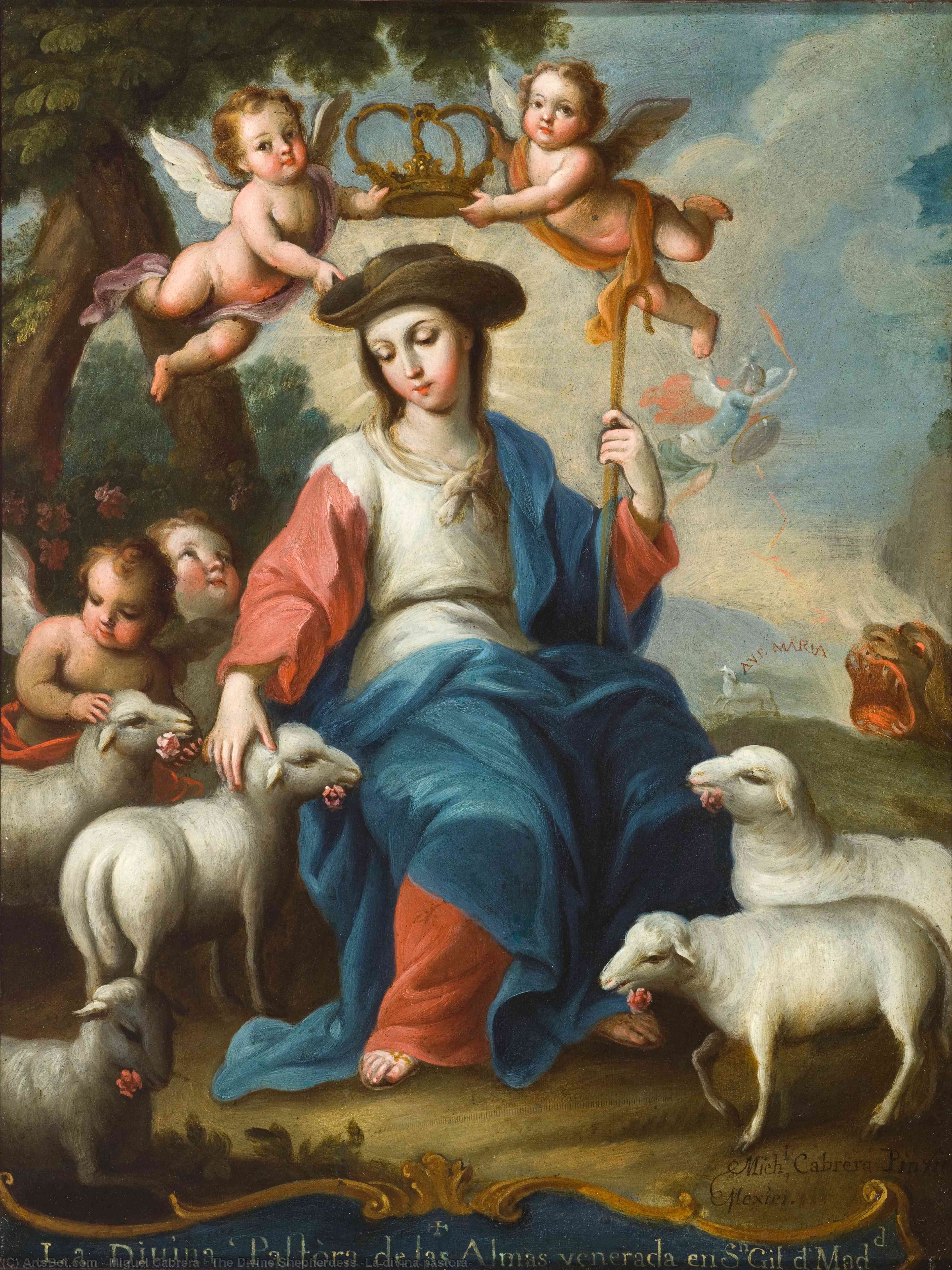 The Divine Shepherdess (la Divina Pastora) — Miguel Cabrera