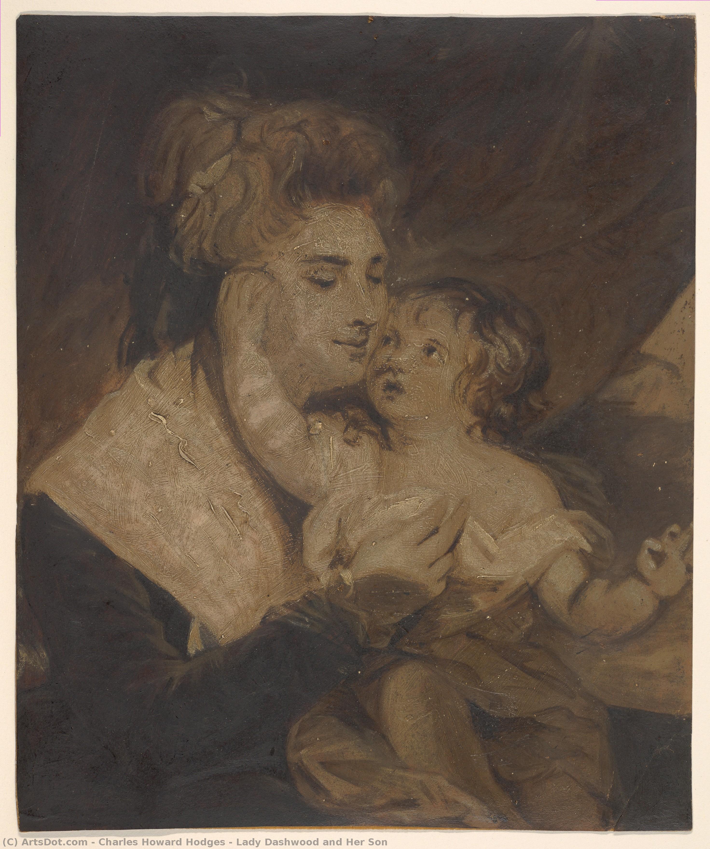 Lady Dashwood And Her Son — Charles Howard Hodges