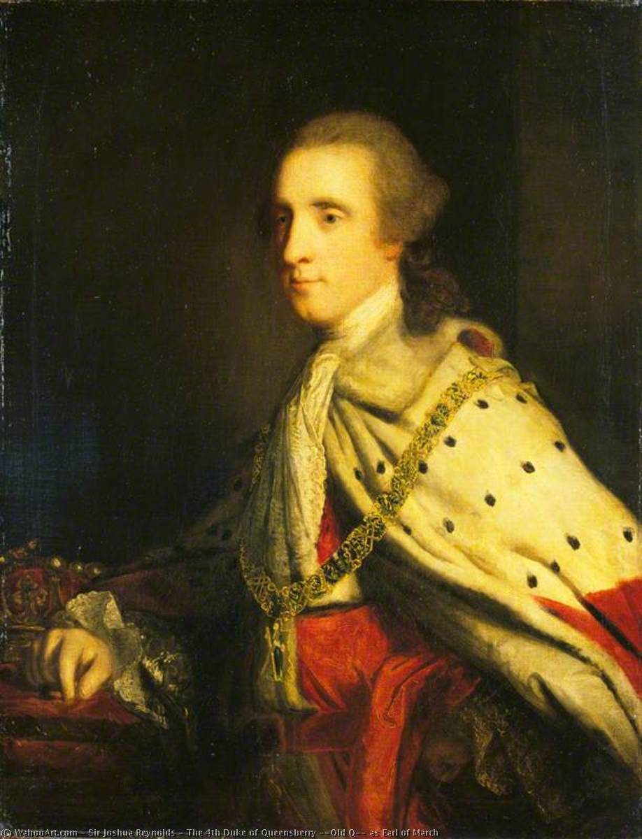 The 4th Duke Of Queensberry ('old Q') As Earl Of March — Sir Joshua Reynolds