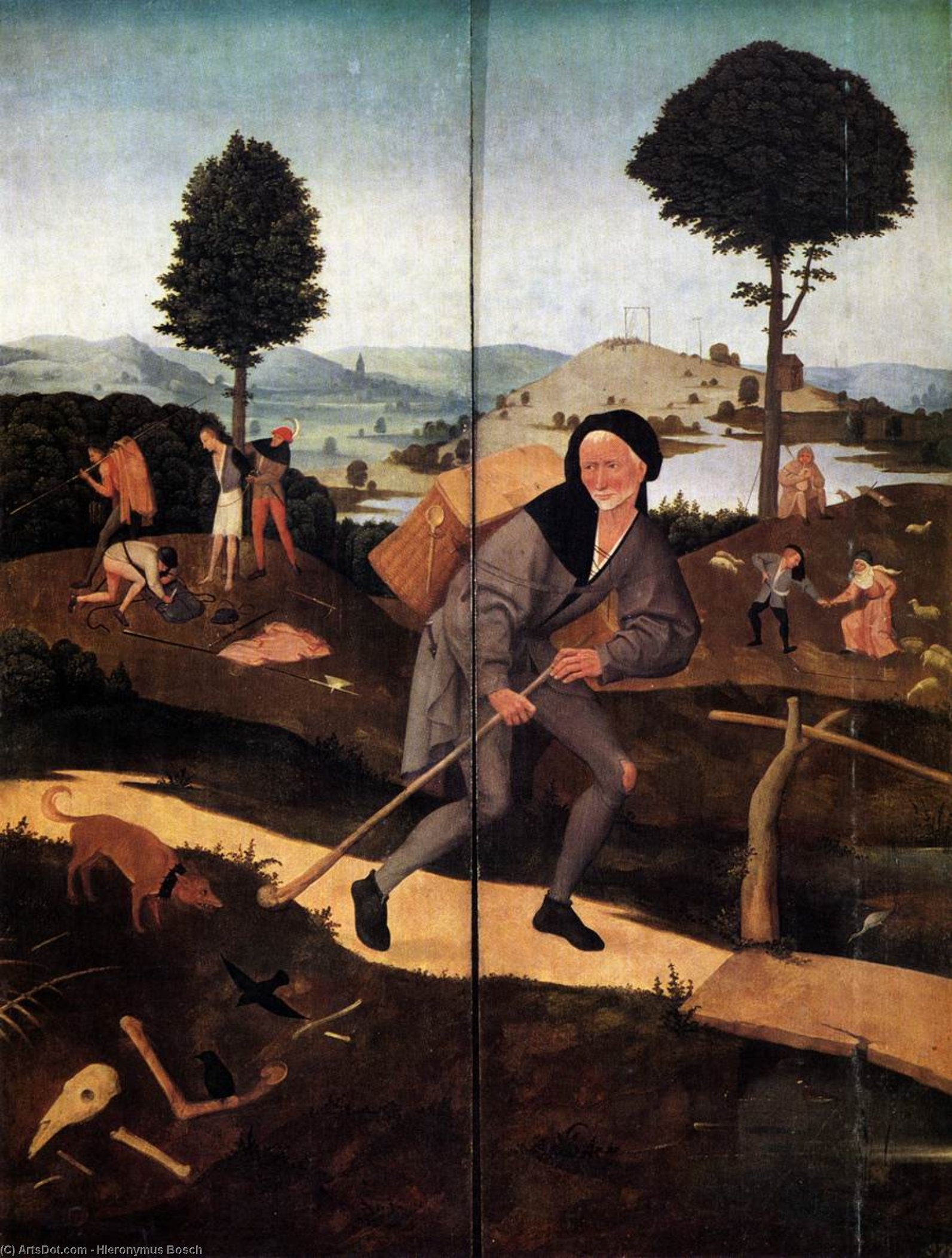 Triptych Of Haywain (outer Wings) — Hieronymus Bosch