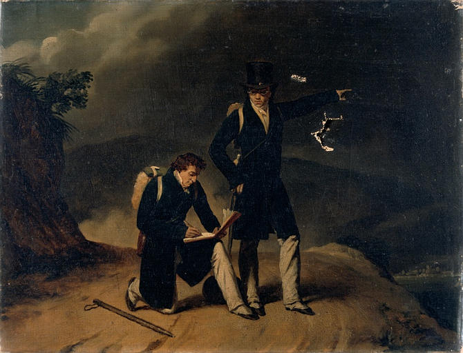 Paysage Animé (deux Hommes), D'après Caminenti — Prosper Barbot