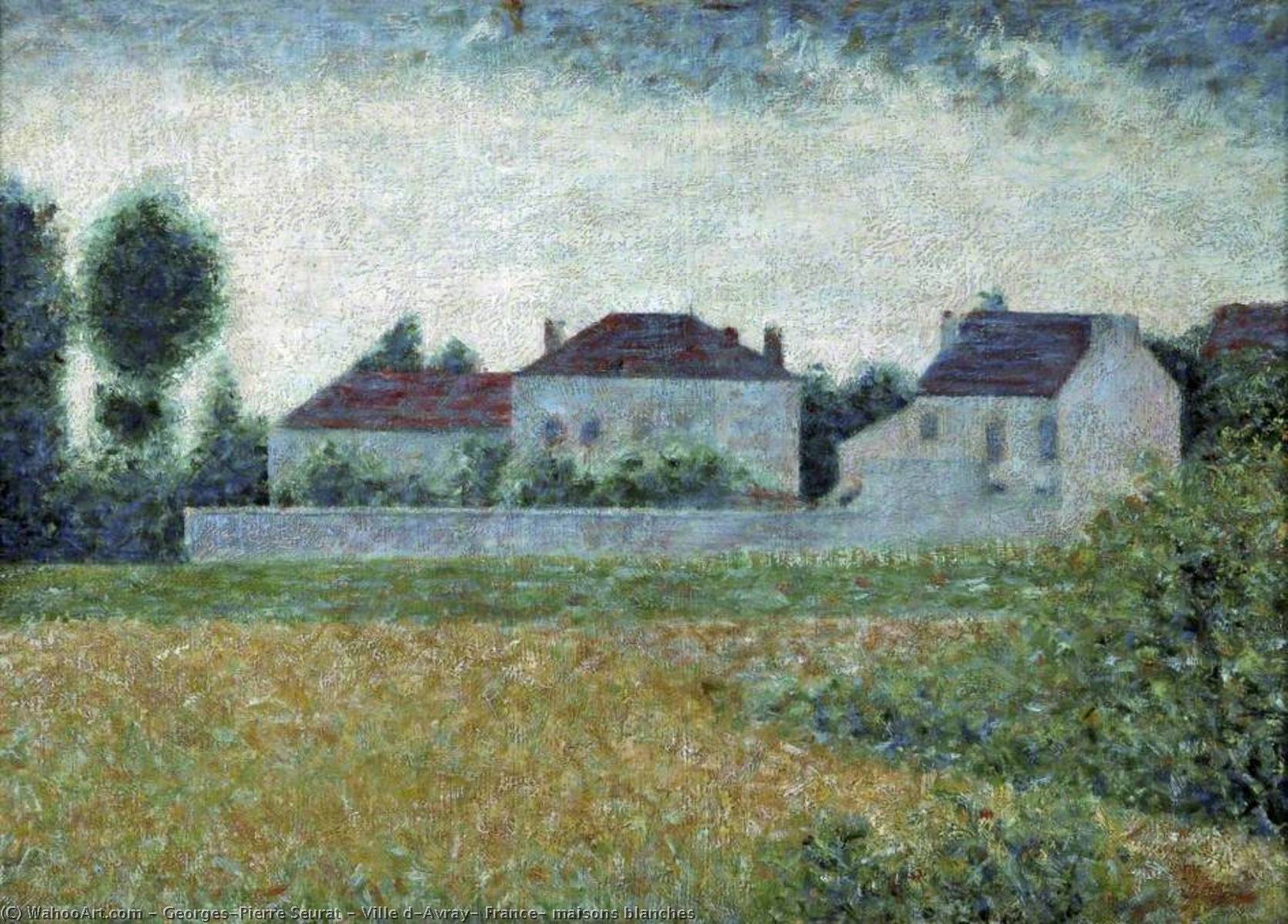 Ville D'avray, France, Maisons Blanches — Georges Seurat