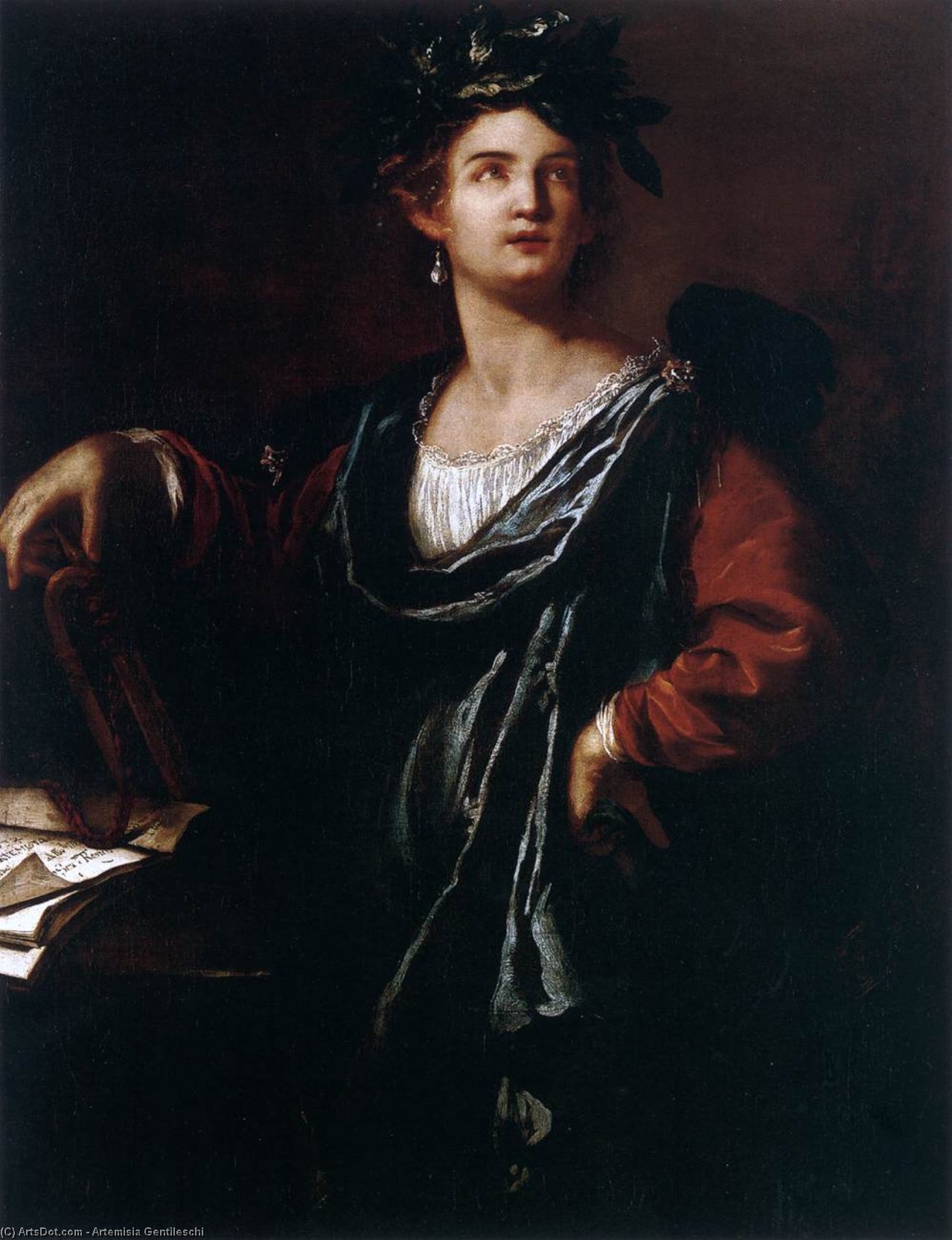 Clio, The Muse Of History — Artemisia Gentileschi