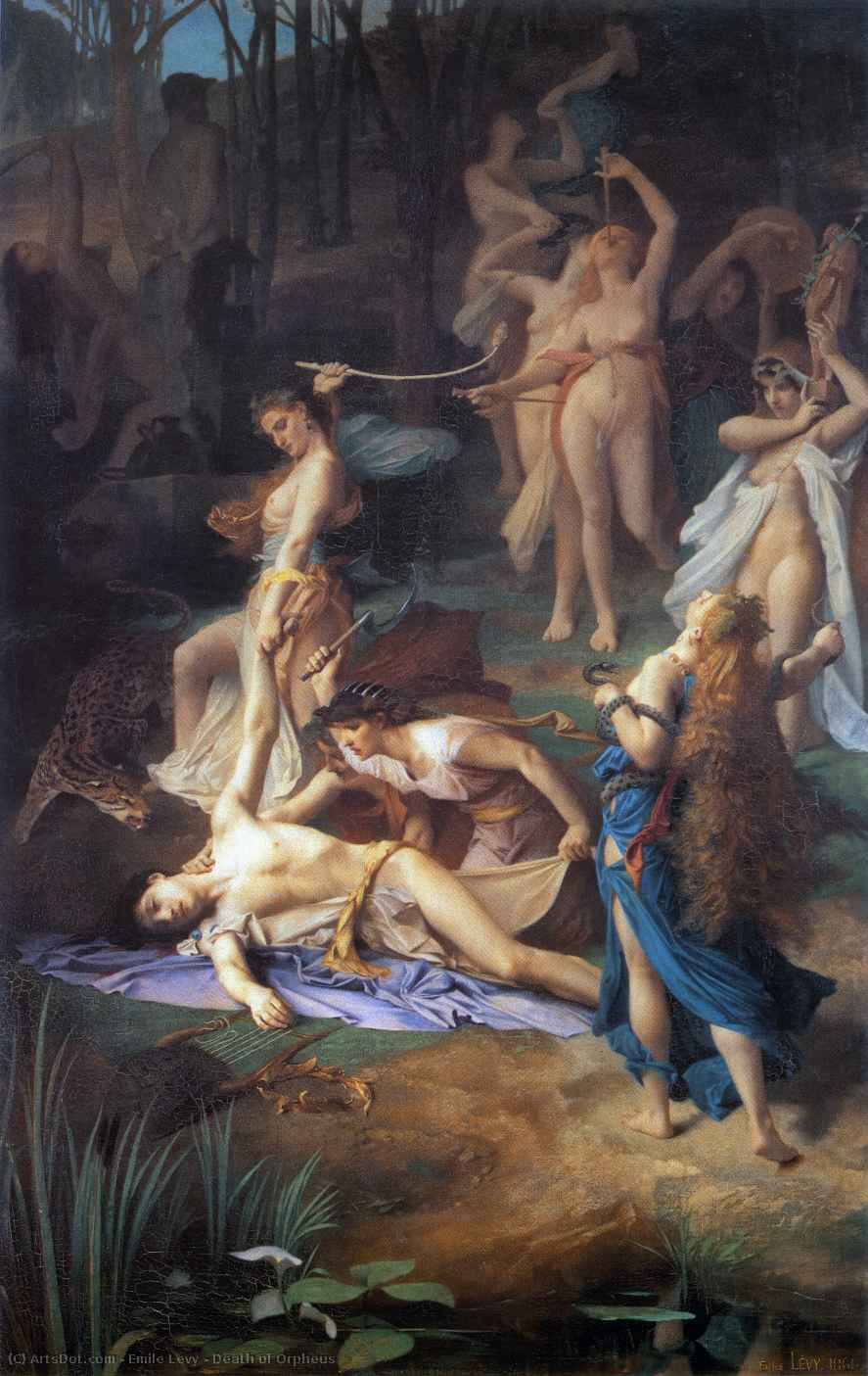 Death Of Orpheus — Emile Levy