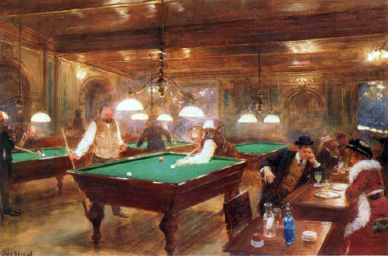 The Billiard Parlor — Jean Georges Béraud